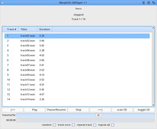 MorphOS-CDPlayer 1.1